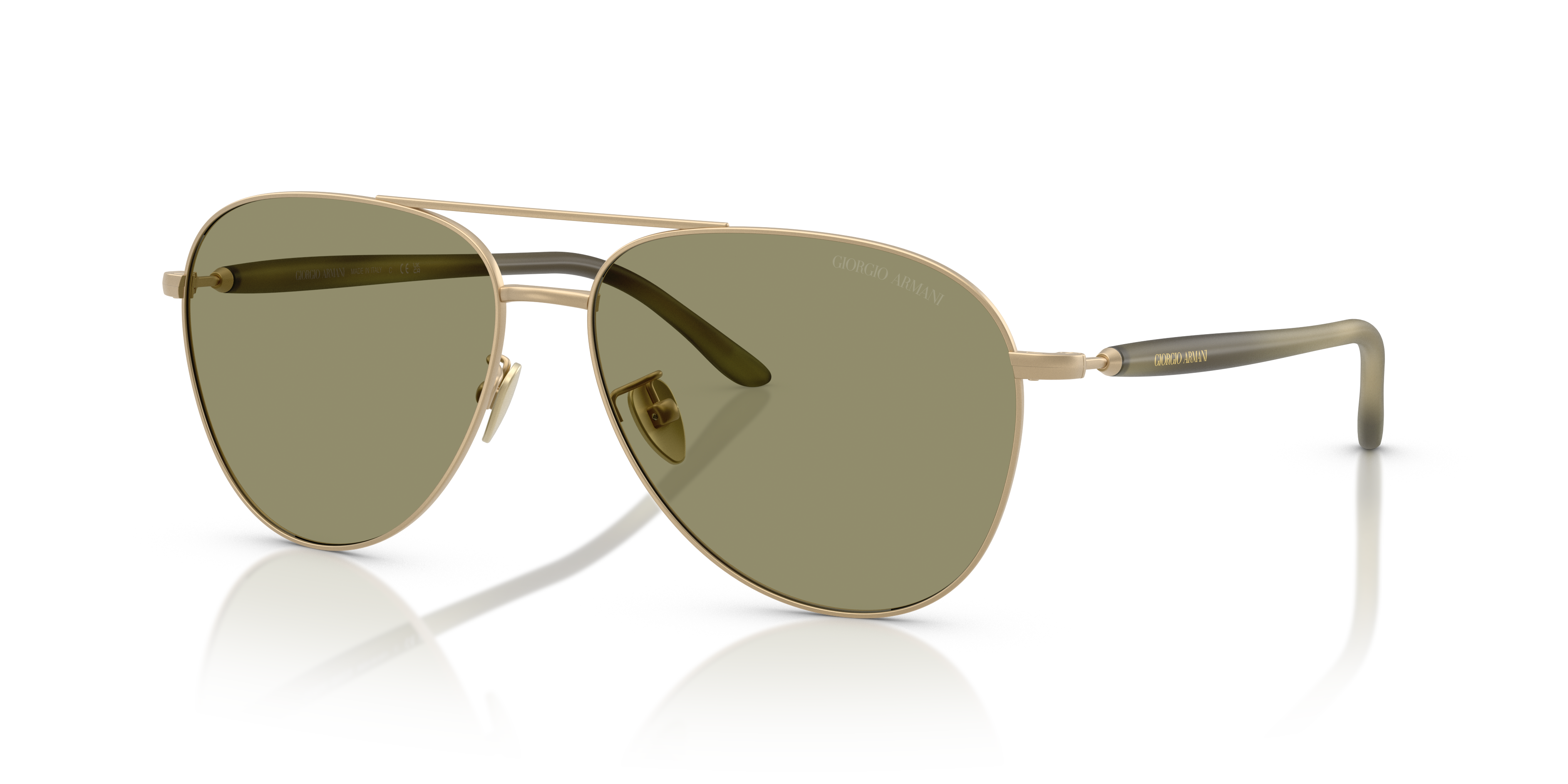 Occhiali da Sole Uomo Giorgio Armani AR6162 Oro Opaco Originali