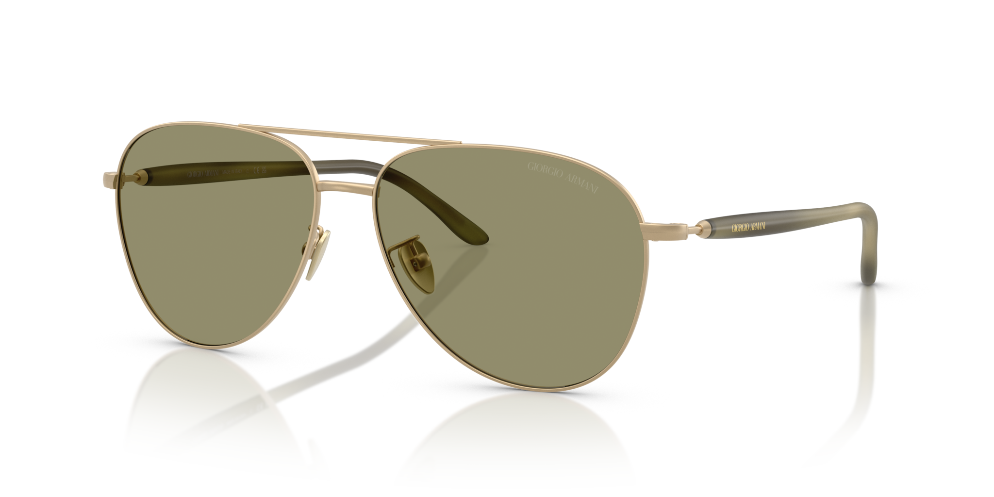 Occhiali da Sole Uomo Giorgio Armani AR6162 Oro Opaco Originali
