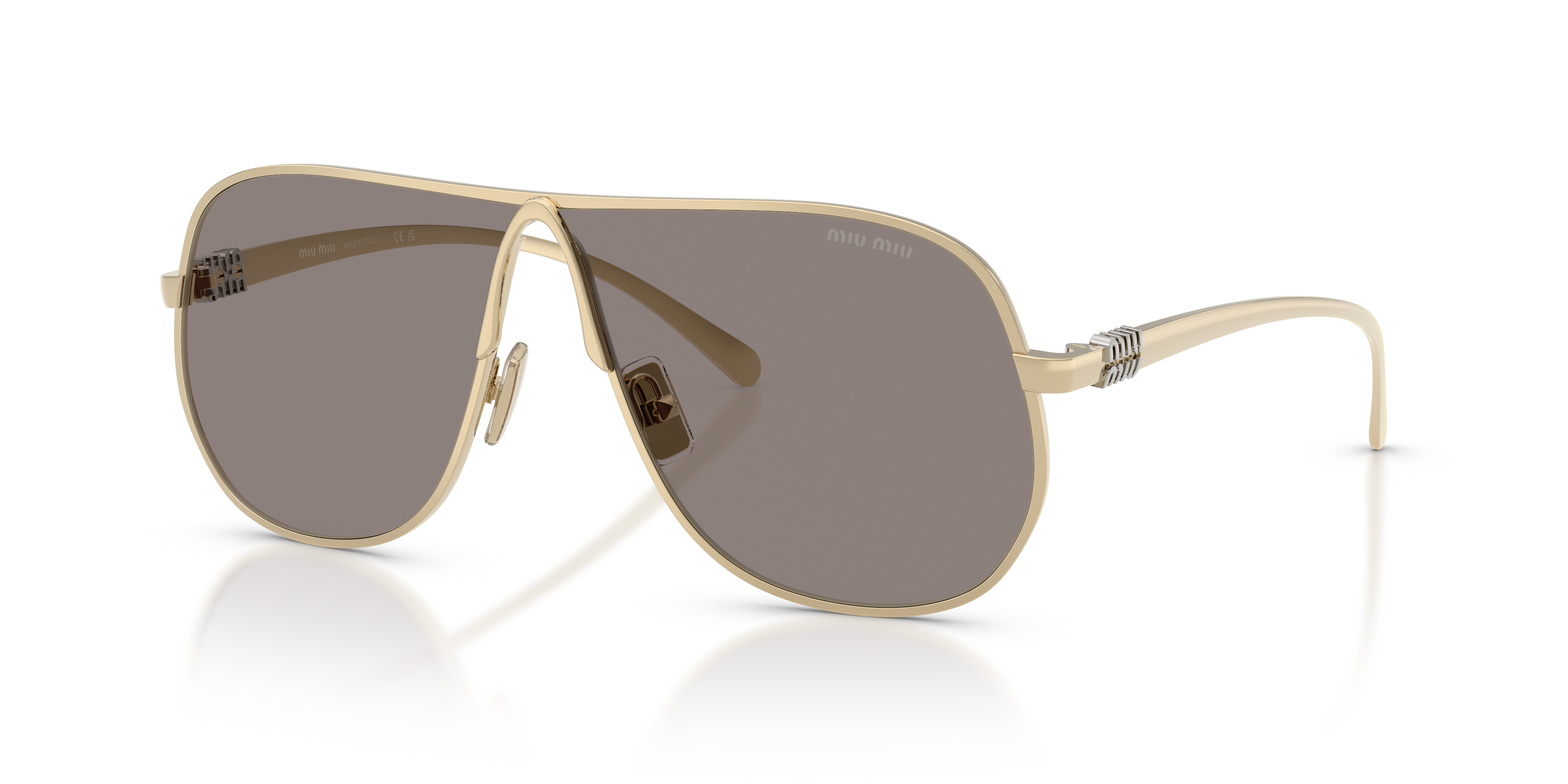Occhiali da Sole Miu Miu 0MU A56S Pale Gold Donna - Acquista Ora