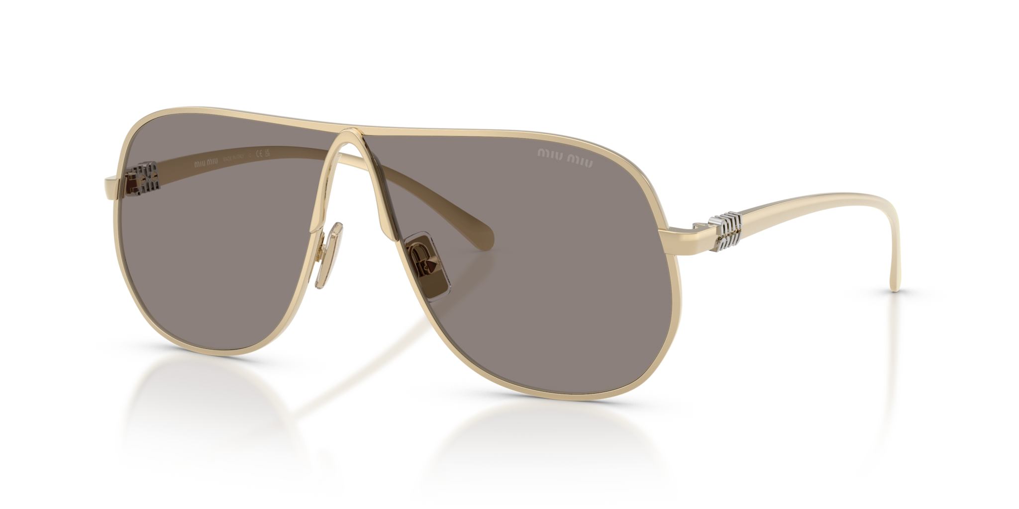 Occhiali da Sole Miu Miu 0MU A56S Pale Gold Donna - Acquista Ora
