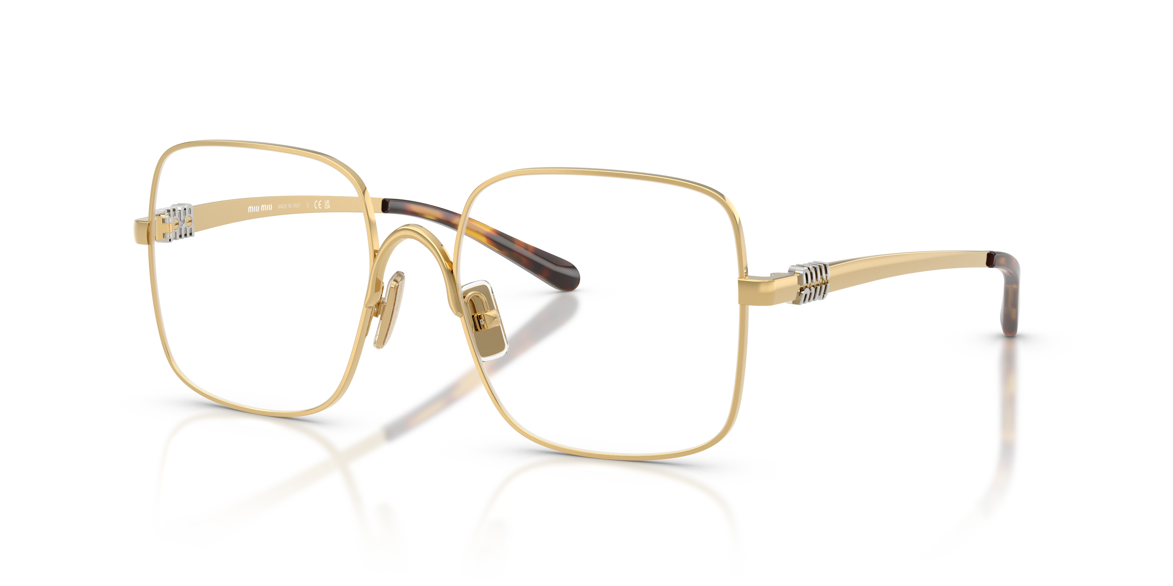 Occhiali da Vista Miu Miu 0MU 51YV Donna Oro - Eleganza Raffinata
