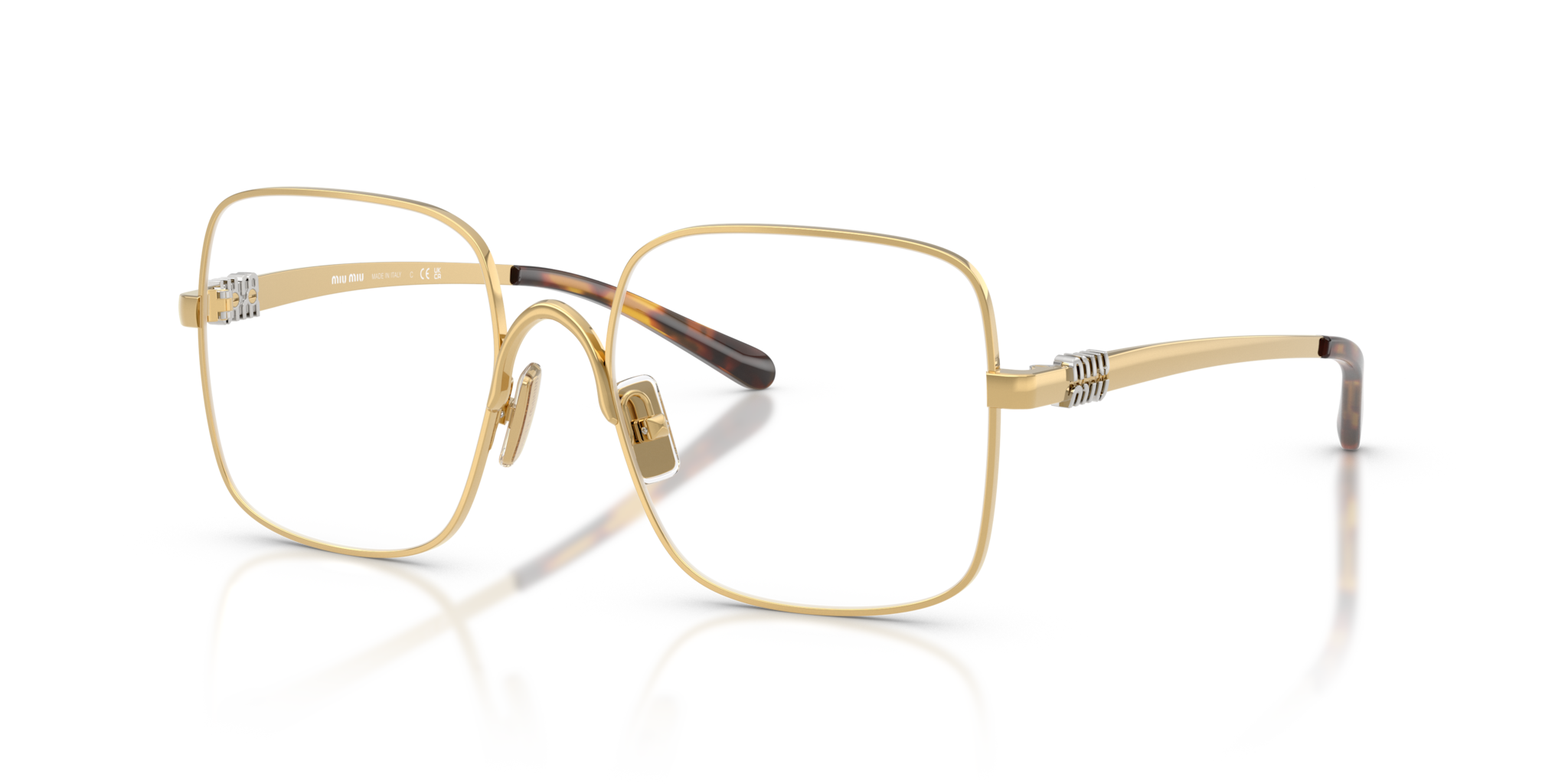Occhiali da Vista Miu Miu 0MU 51YV Donna Oro - Eleganza Raffinata