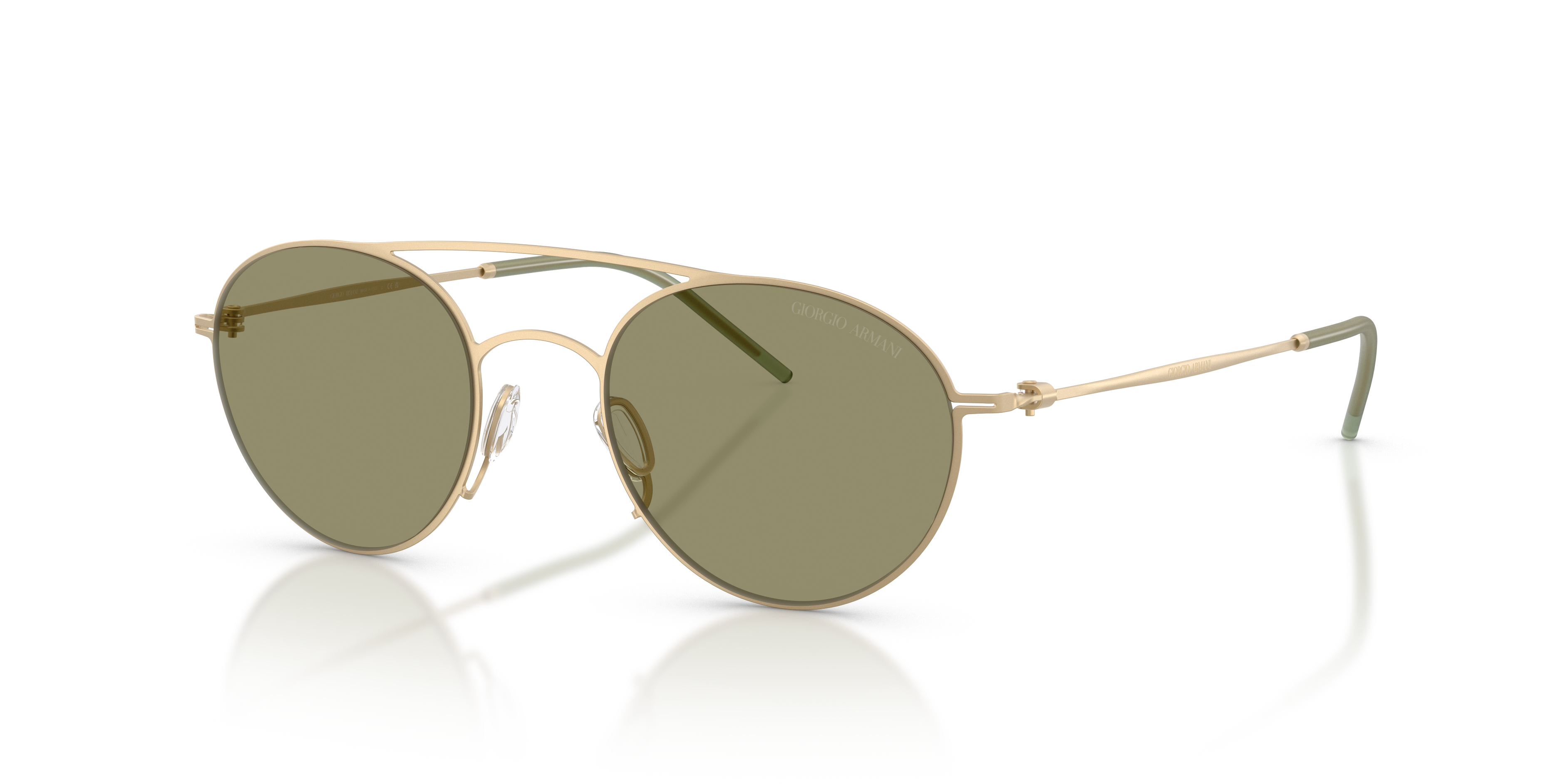 Occhiali da sole Giorgio Armani AR6169 uomo Matte Pale Gold