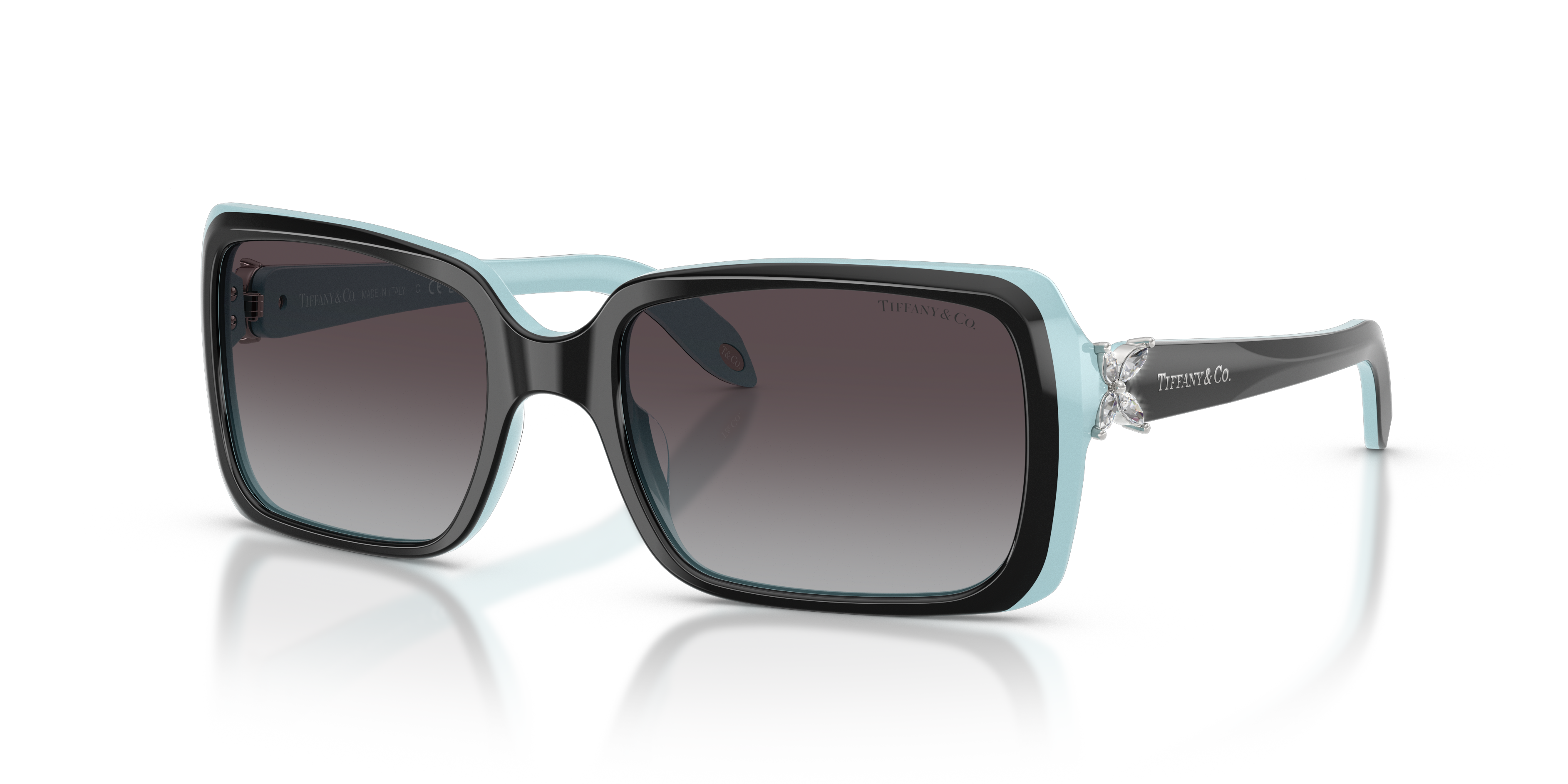 Occhiali da Sole Donna Tiffany TF4047B Neri/Tiffany Blue | Originali