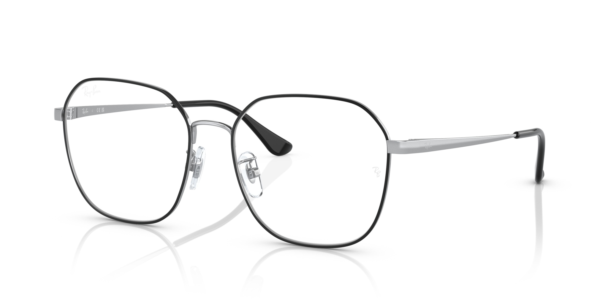 Occhiali da vista Ray-Ban 0RX6490D Black On Silver - Unisex