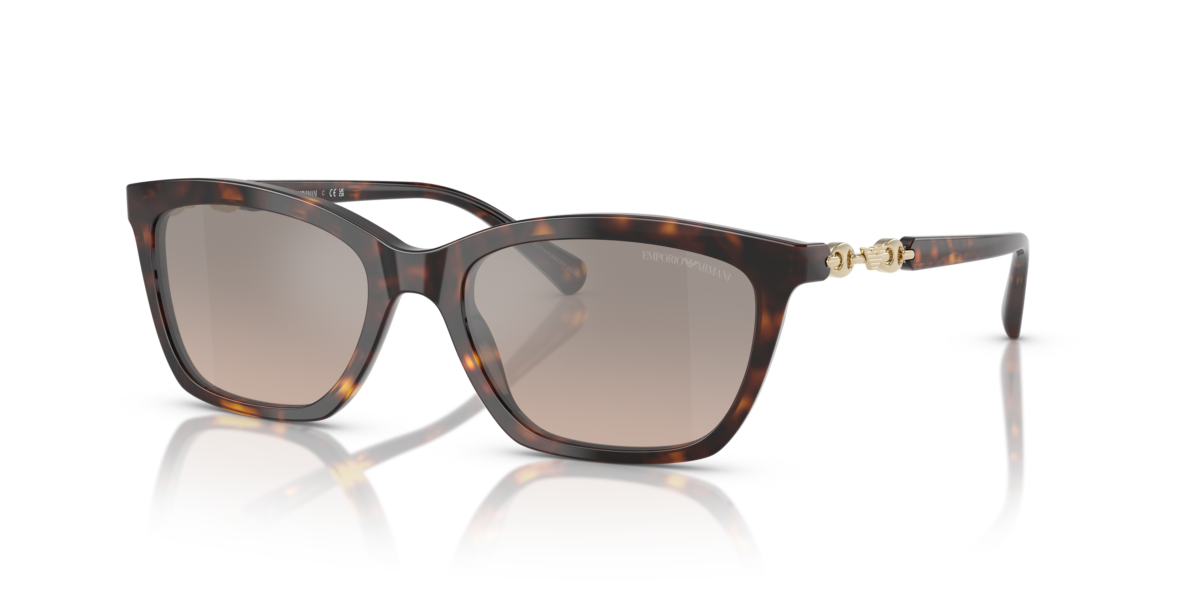 Occhiali da Sole Donna Emporio Armani EA4238 Shiny Havana
