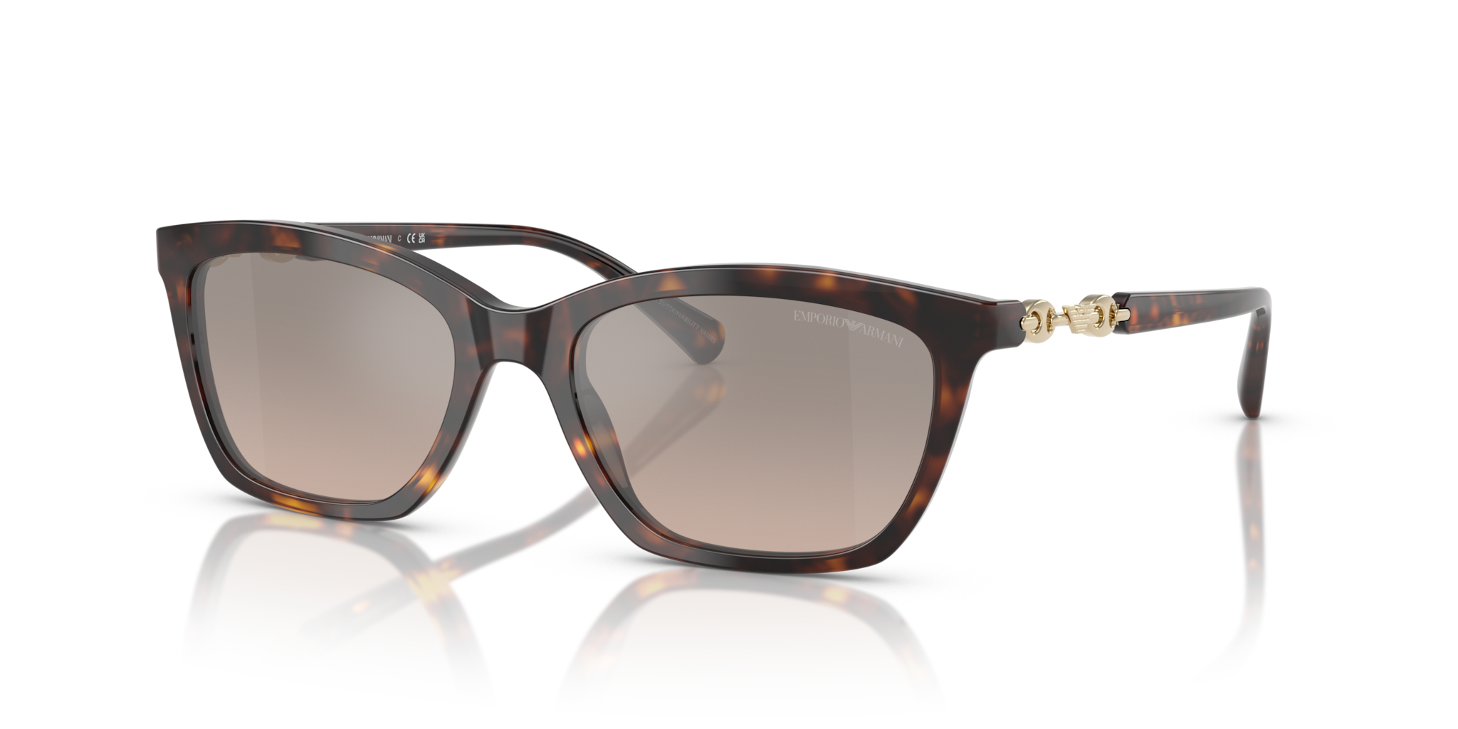 Occhiali da Sole Donna Emporio Armani EA4238 Shiny Havana