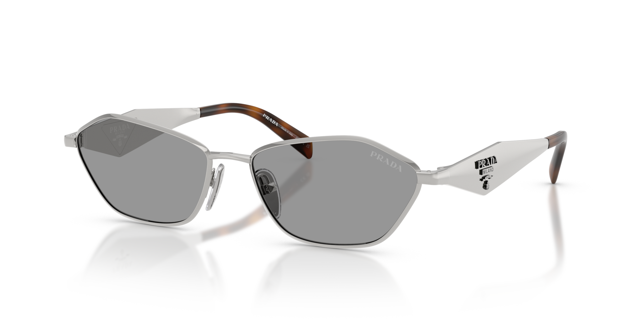 Occhiali da Sole Donna Prada 0PR D50S Argento | Design Iconico