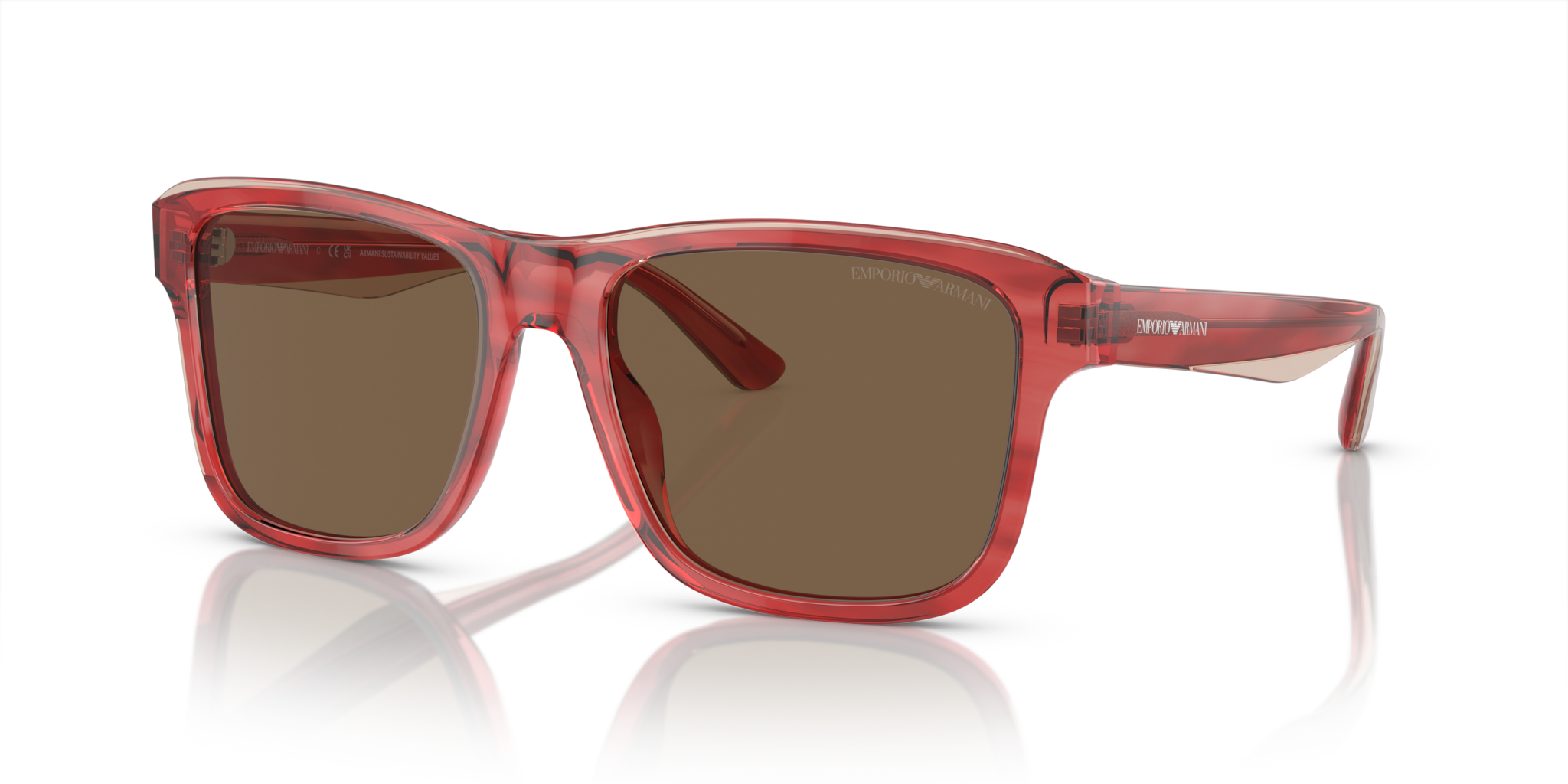 Occhiali da Sole Uomo Emporio Armani EA4208 Bordeaux Originali