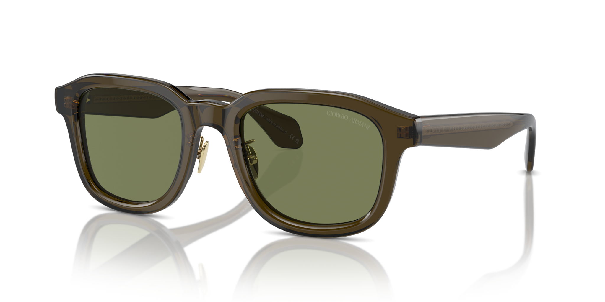 Occhiali da Sole Giorgio Armani AR8206 Transparent Green Uomo