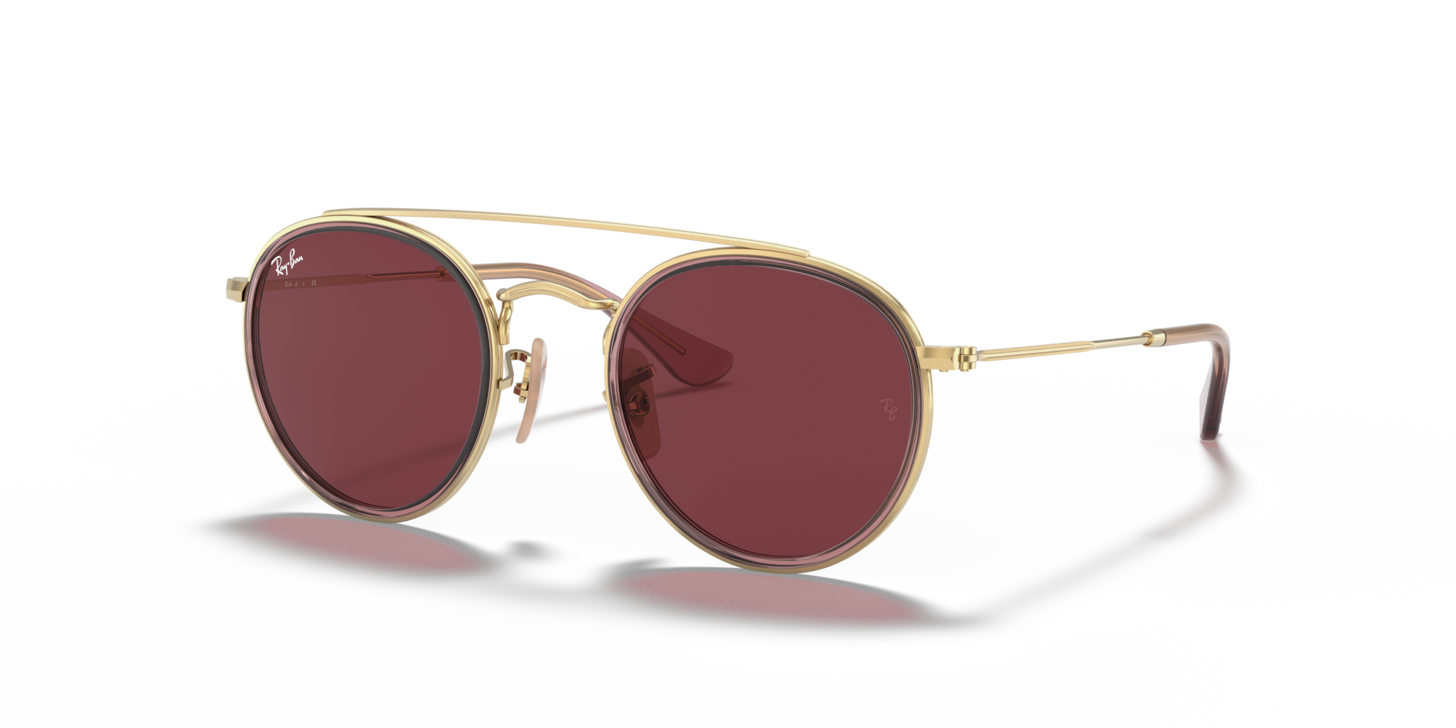 Occhiali da Sole Ray-Ban Bambino Round 0RJ9647S Rosa Oro