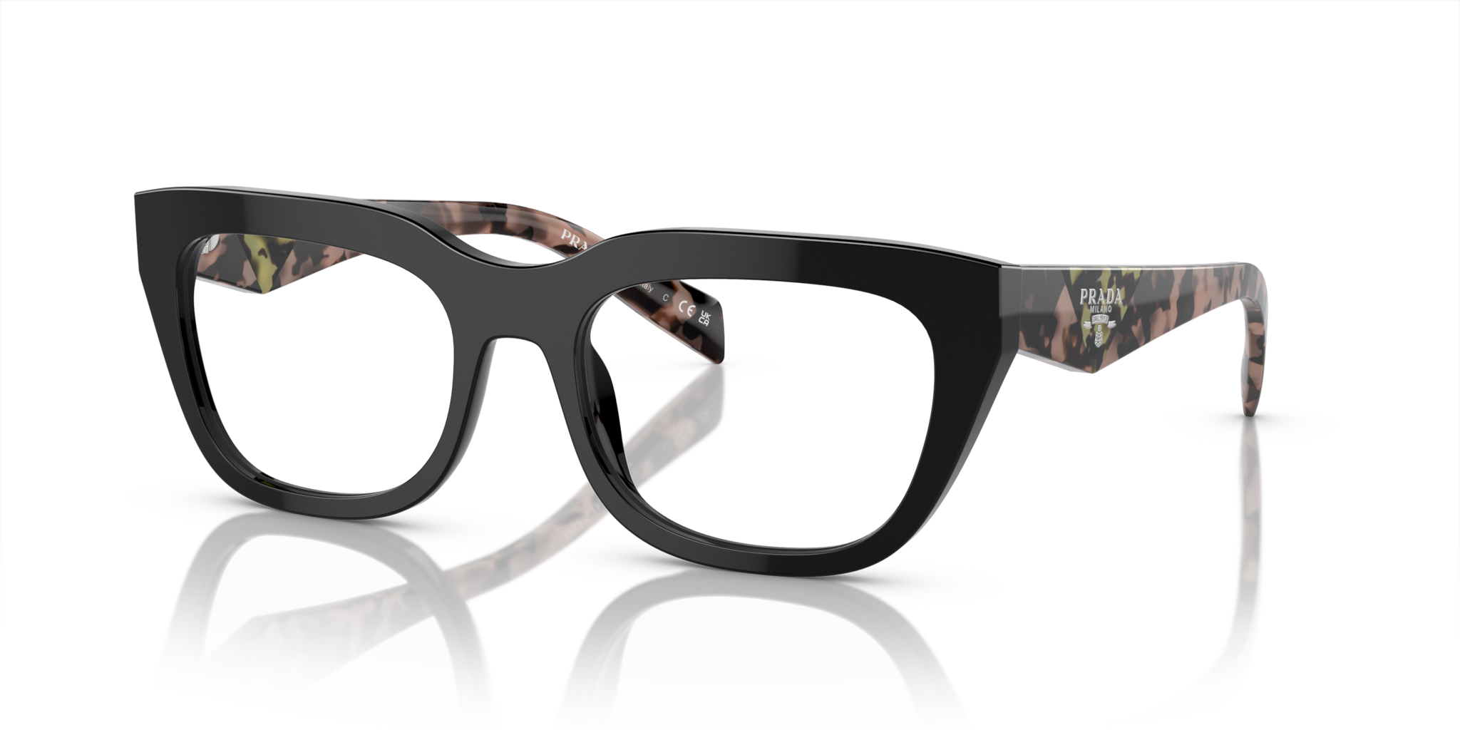 Occhiali da Vista Prada 0PR A06V Donna Neri | Eleganza Iconica