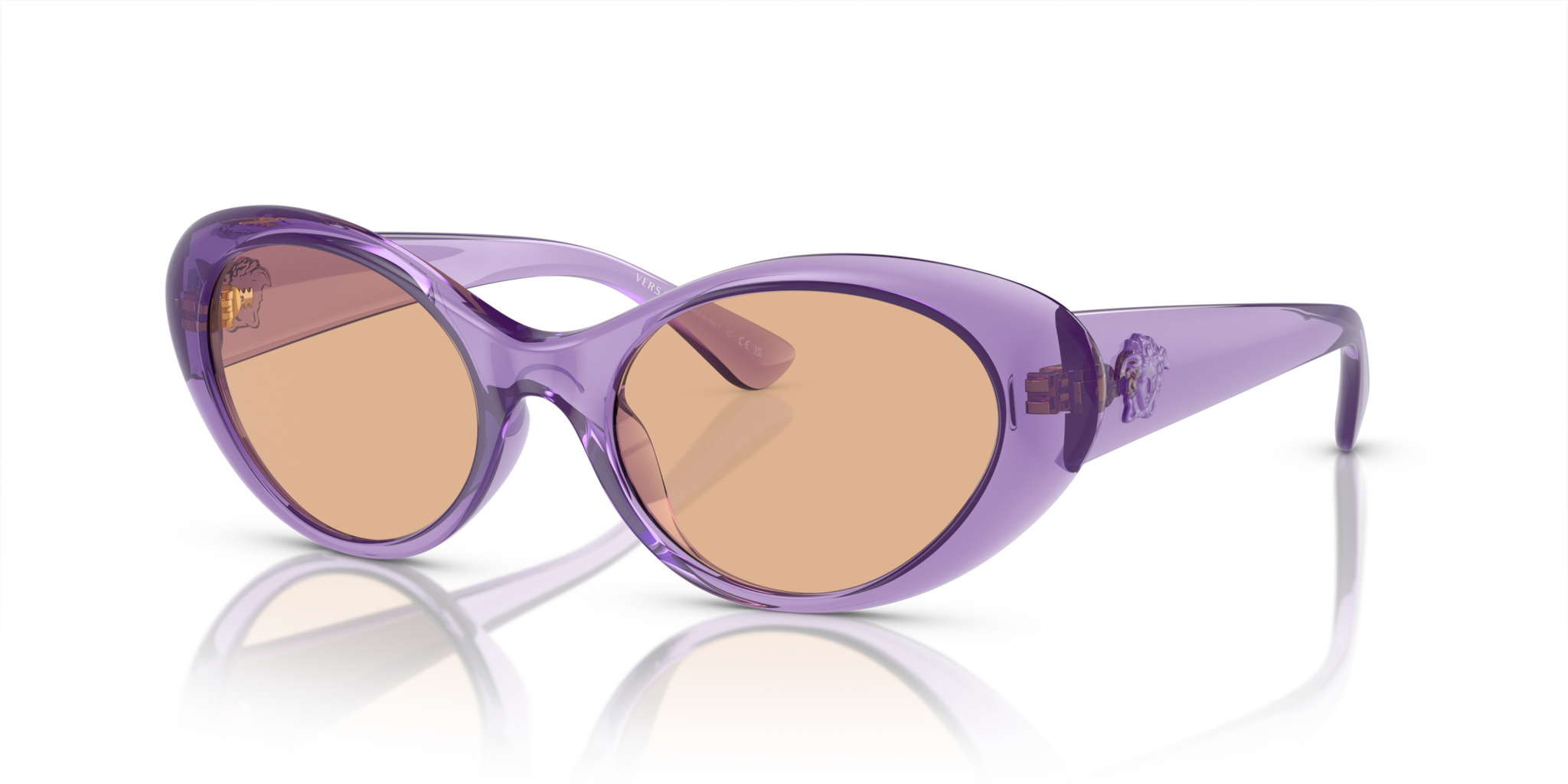 Occhiali da sole Versace VE4455U donna Viola Trasparente - Originali