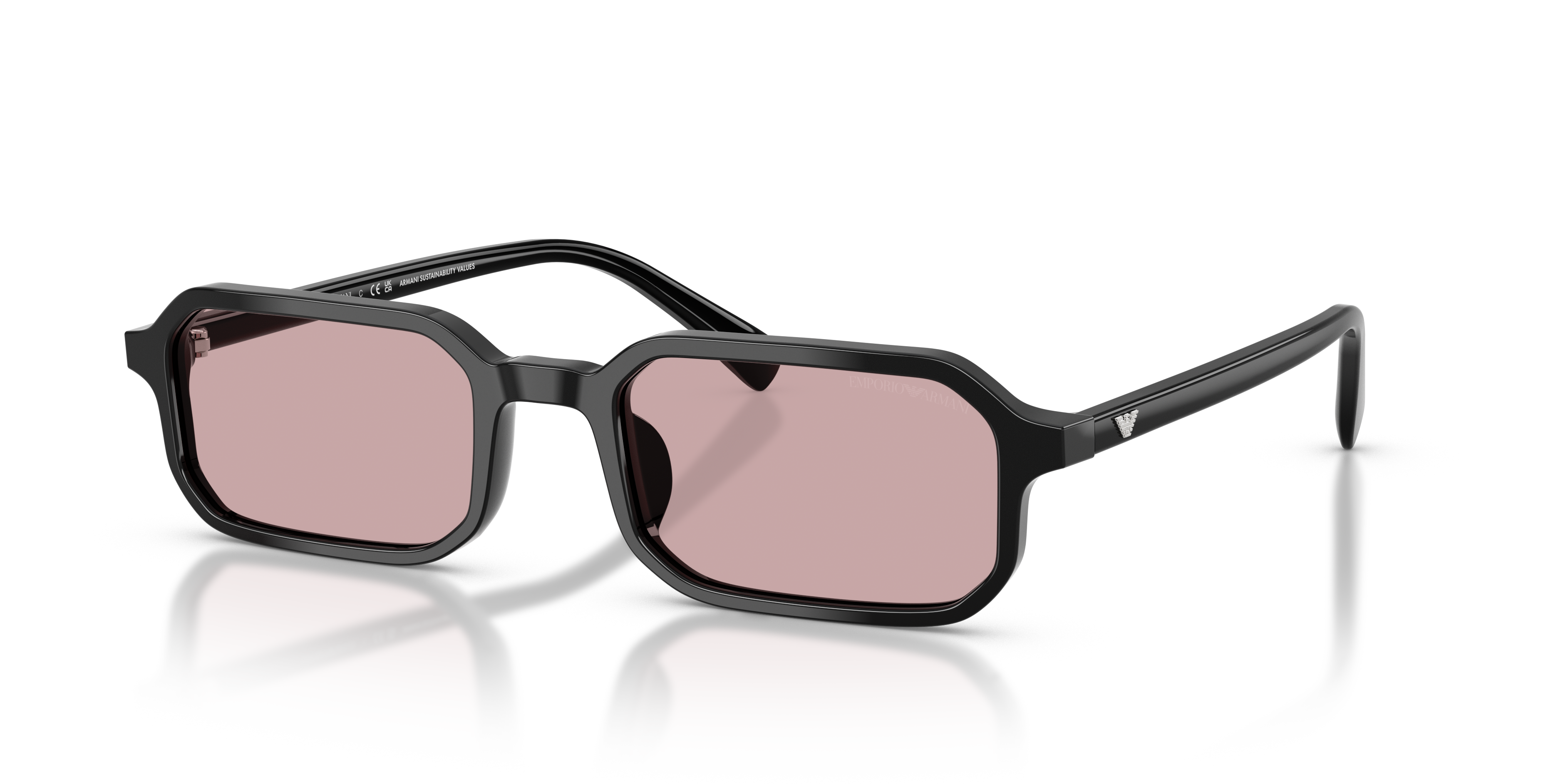 Occhiali da Sole Emporio Armani Uomo Neri EA4253U Shiny Black