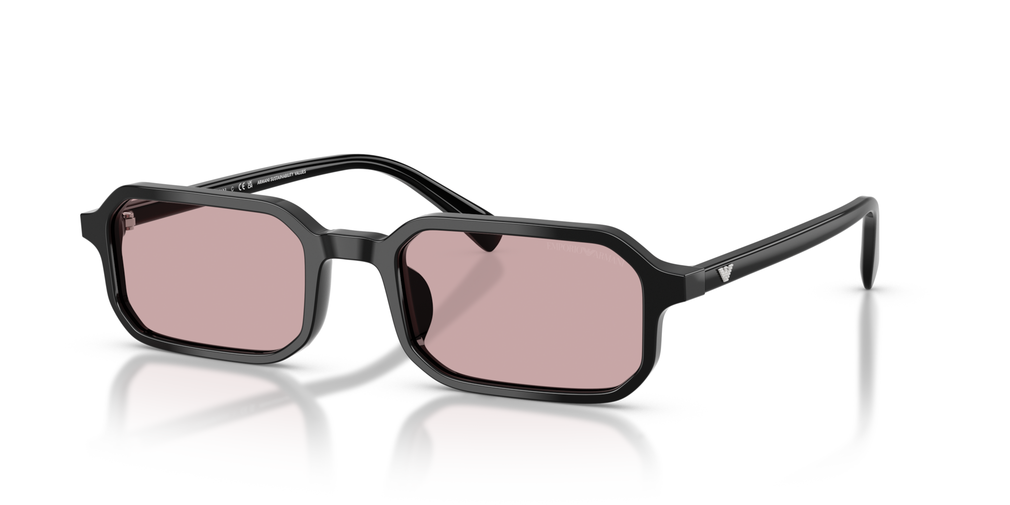 Occhiali da Sole Emporio Armani Uomo Neri EA4253U Shiny Black