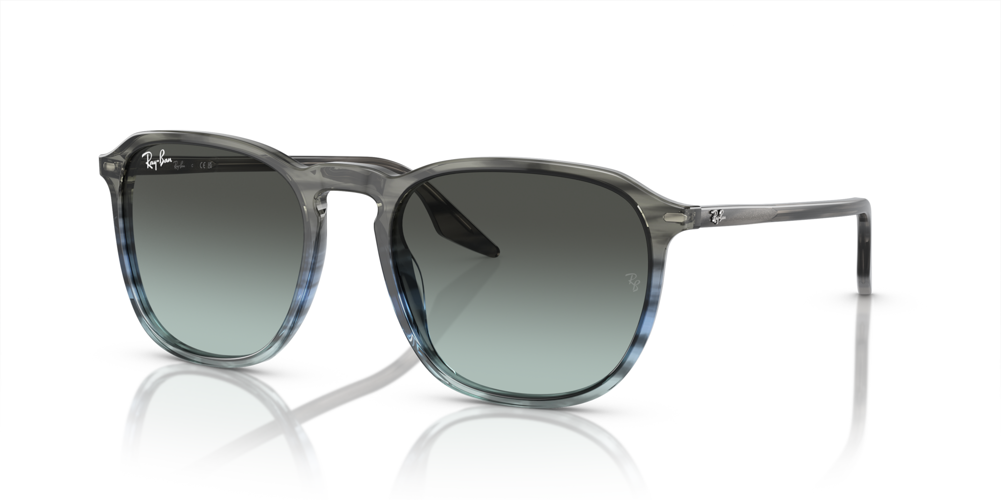 Occhiali da Sole Ray-Ban RB2203 Striped Grey & Blue Originali