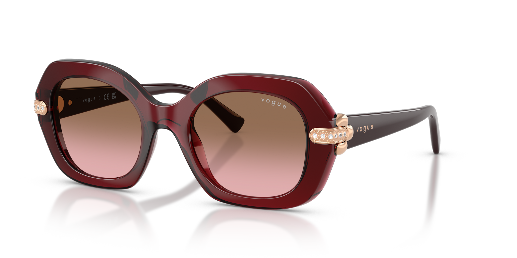 Occhiali da sole Vogue VO5706SB donna - Transparent Bordeaux