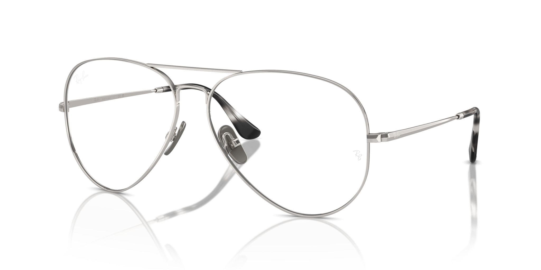 Occhiali da vista Ray-Ban Aviator Titanium Silver | Originali