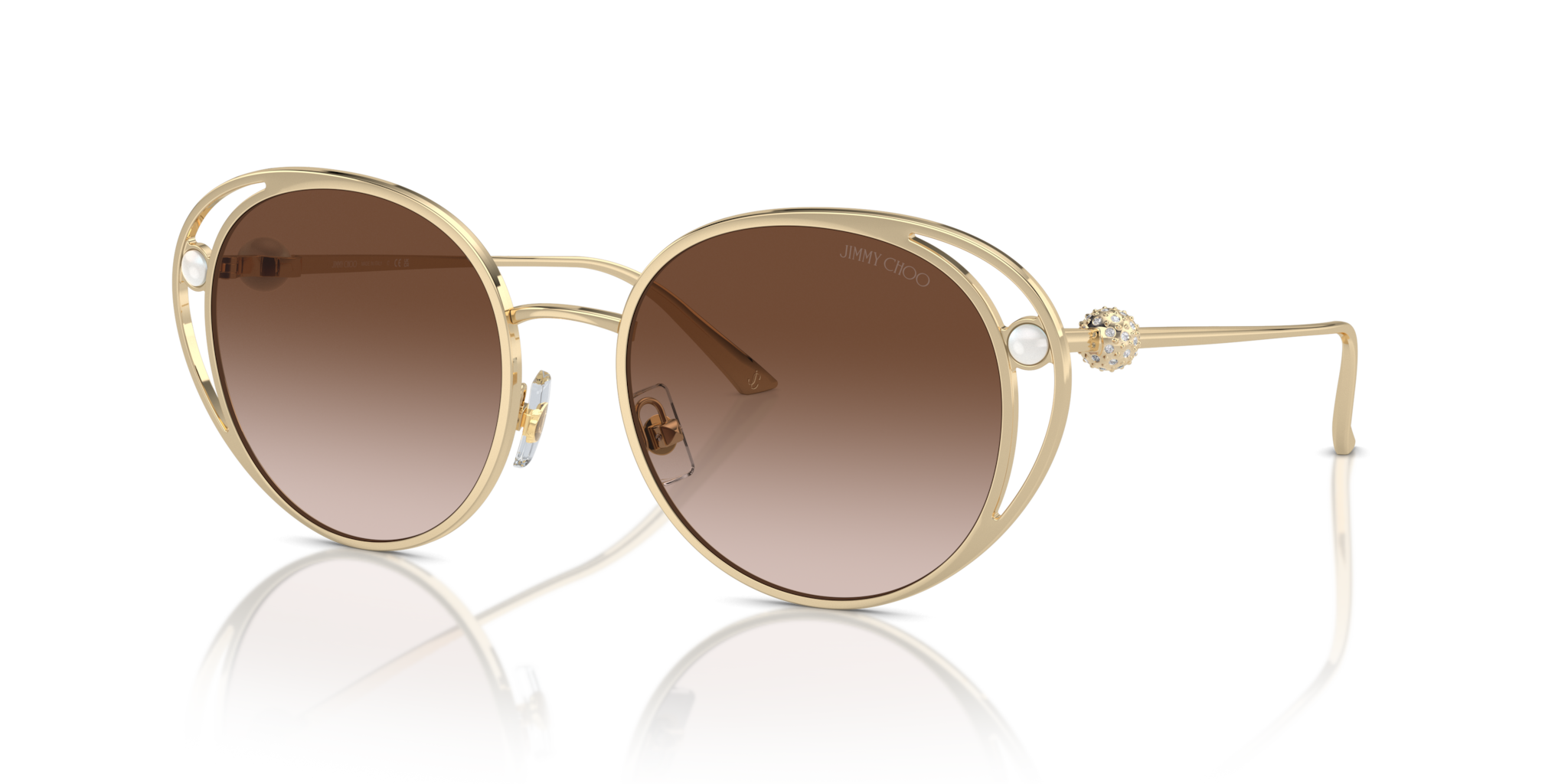 Occhiali da sole Jimmy Choo donna JC4003HB Pale Gold originali