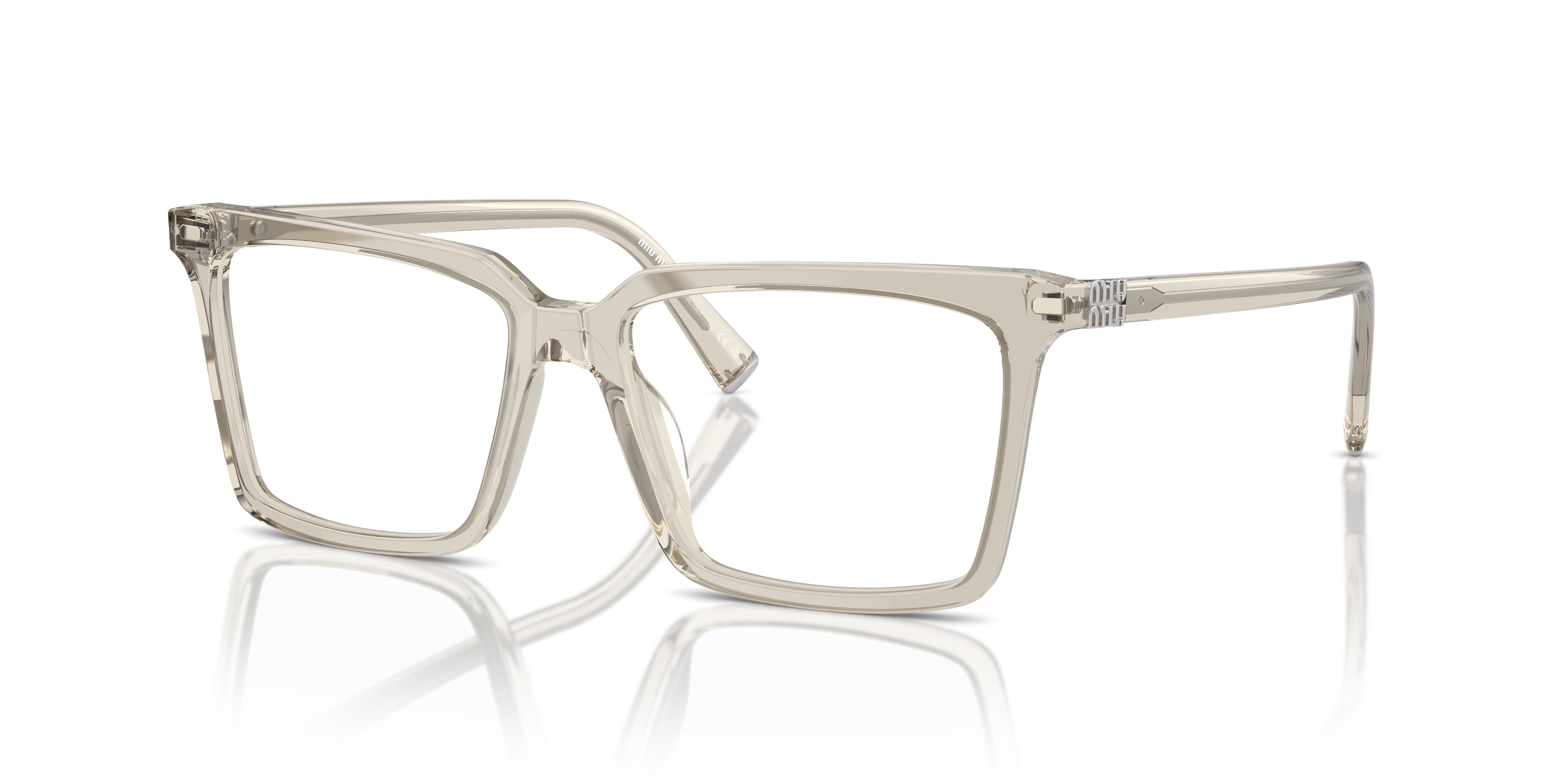 Miu Miu 0MU 08XV: Occhiali da Vista Donna Hemp Transparent