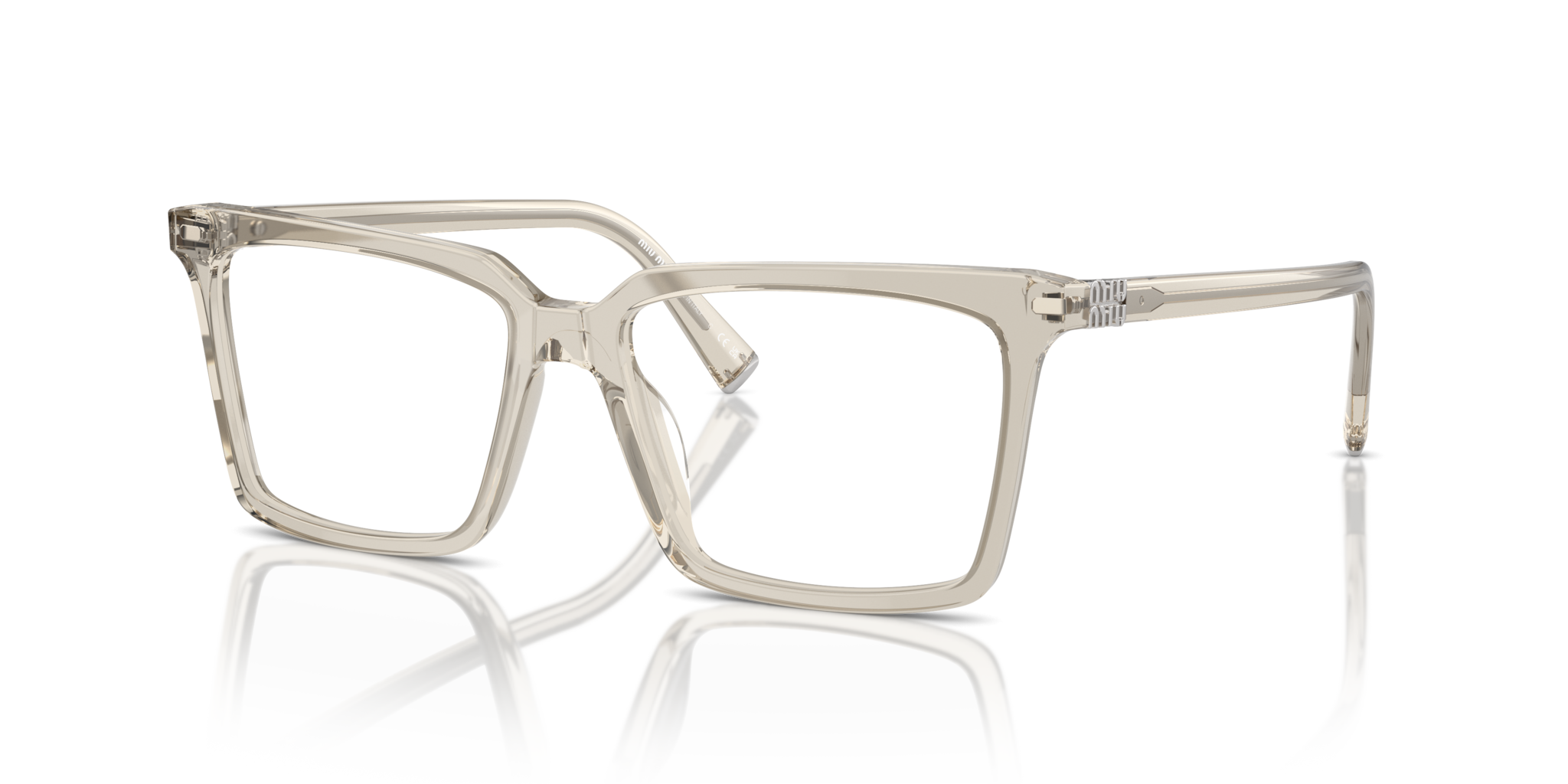 Miu Miu 0MU 08XV: Occhiali da Vista Donna Hemp Transparent