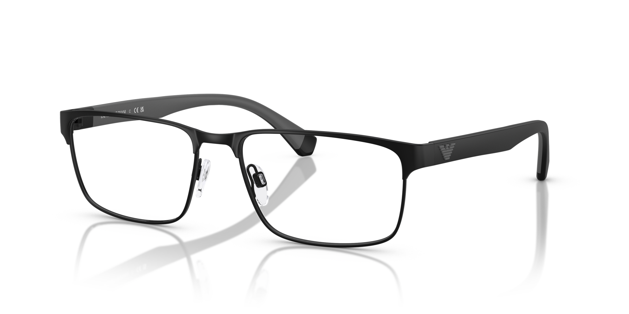 Emporio Armani 0EA1105 - Occhiali da Vista Uomo Nero Opaco