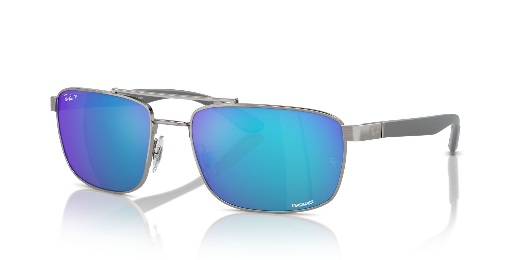 Occhiali da sole Ray-Ban RB3737CH polarizzati Gunmetal unisex