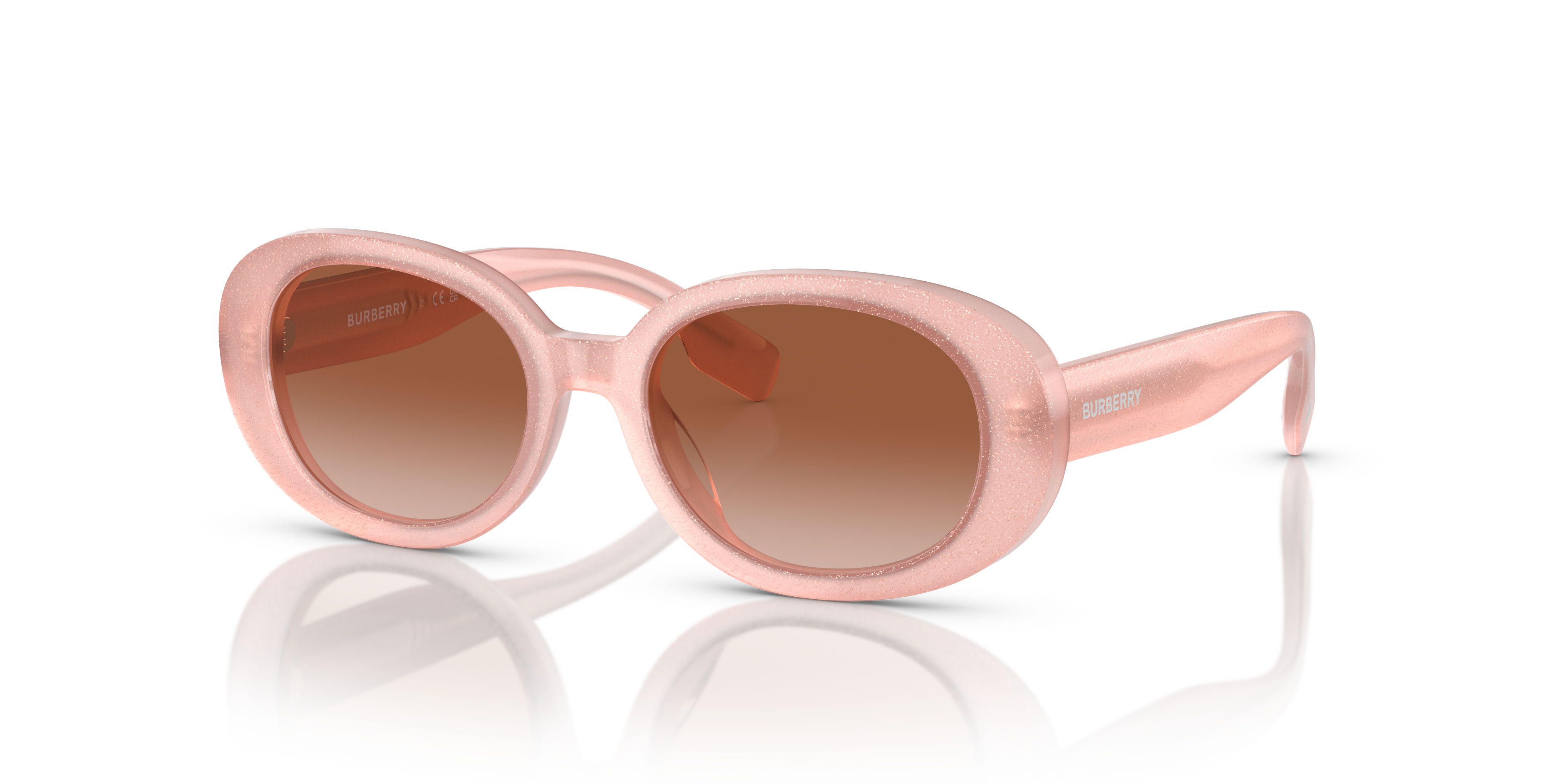 Occhiali da Sole Burberry JB4339 Top Glitter Opal Pink Donna
