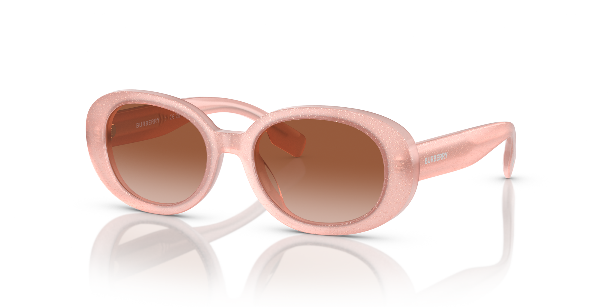Occhiali da Sole Burberry Bambino JB4339 Top Glitter Opal Pink