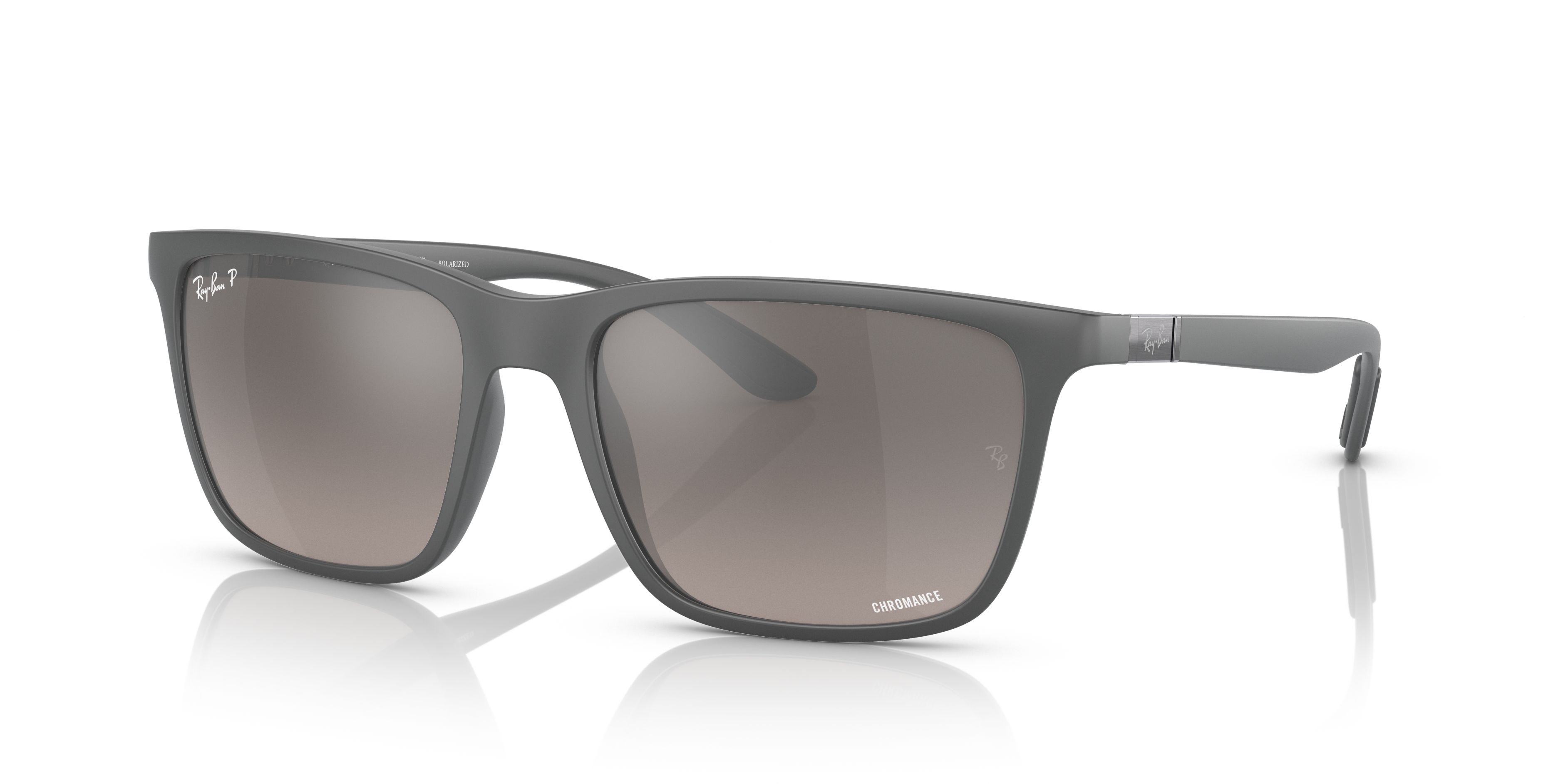 Occhiali da Sole Ray-Ban Uomo Polarizzati RB4385 Grigio Originali