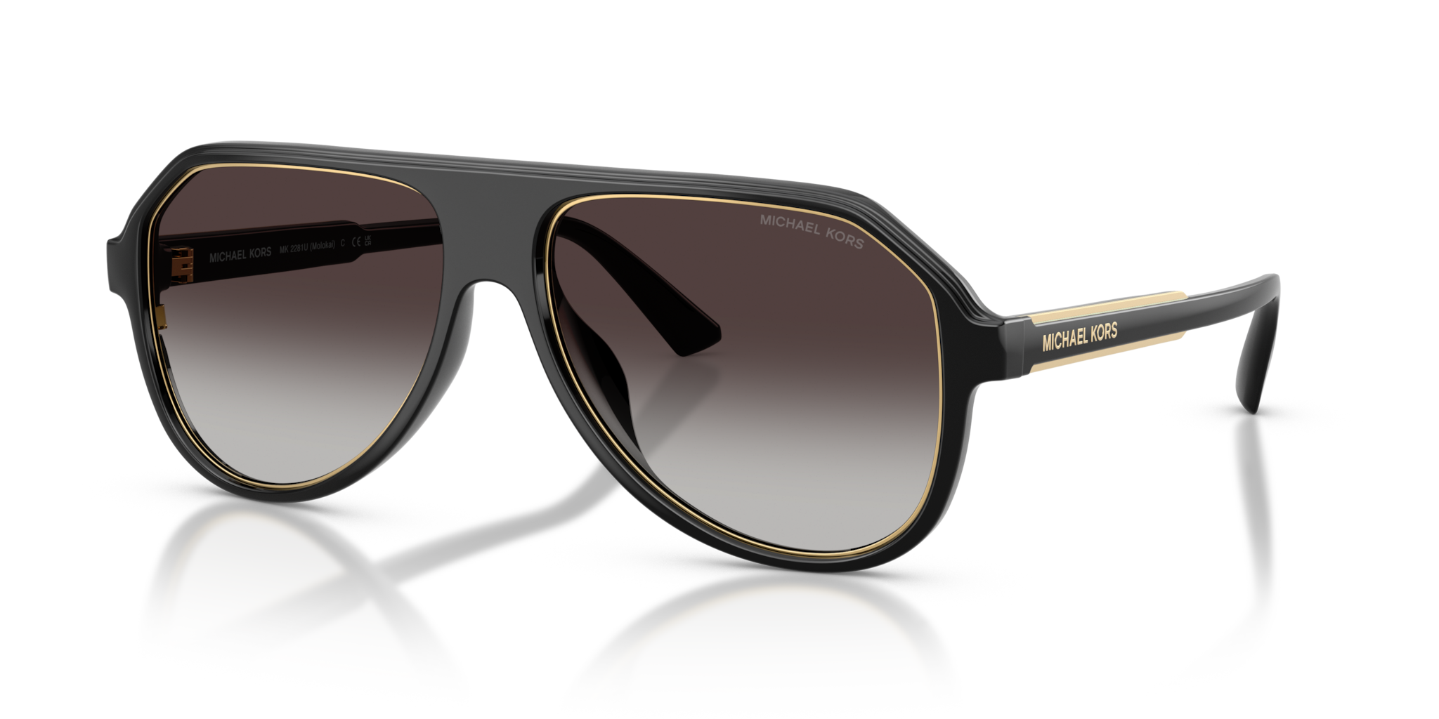 Occhiali da Sole Michael Kors Molokai Uomo Neri | Originali 0MK2281U