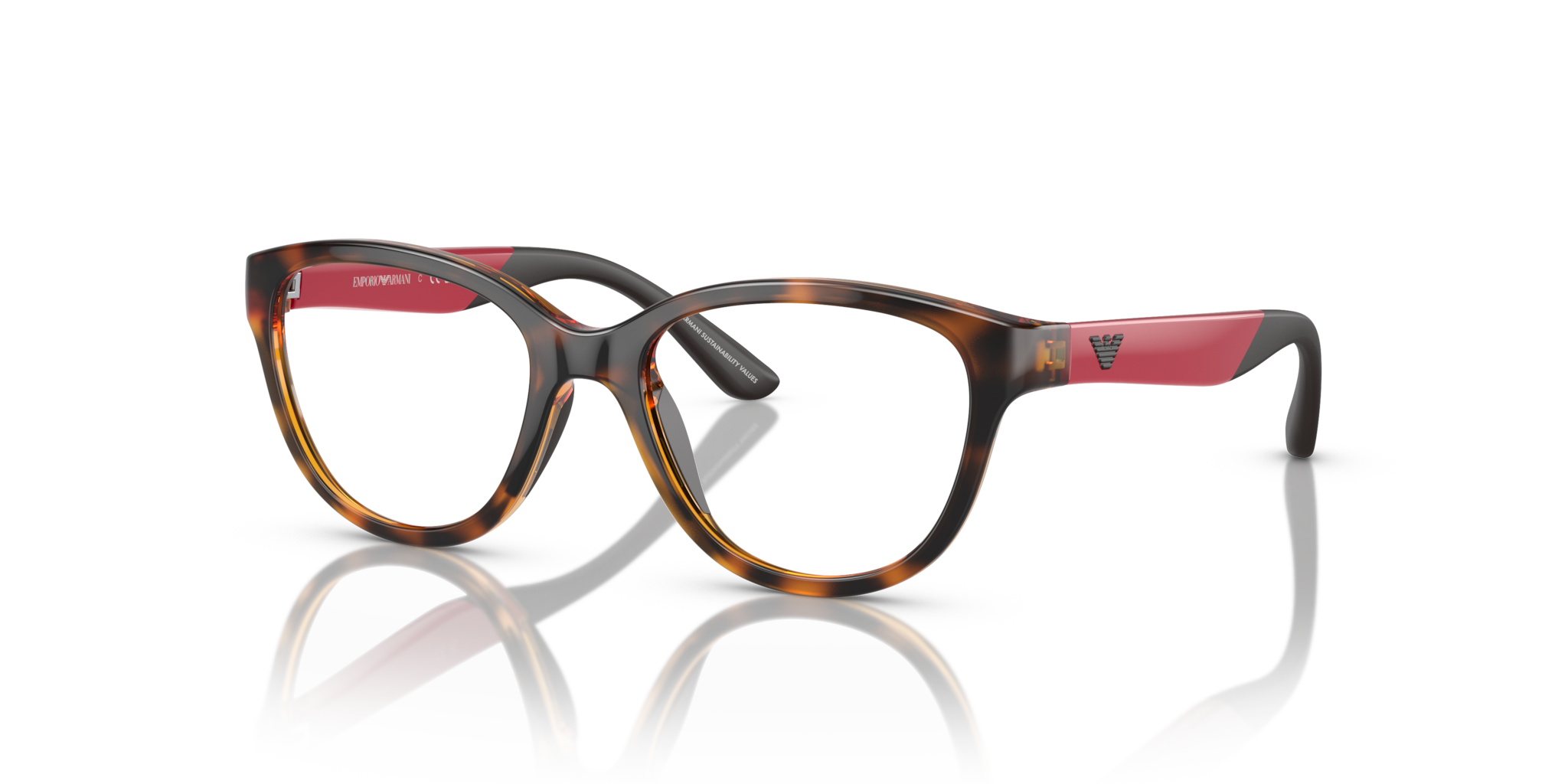 Occhiali da vista bambino Emporio Armani 0EK3002 Shiny Havana