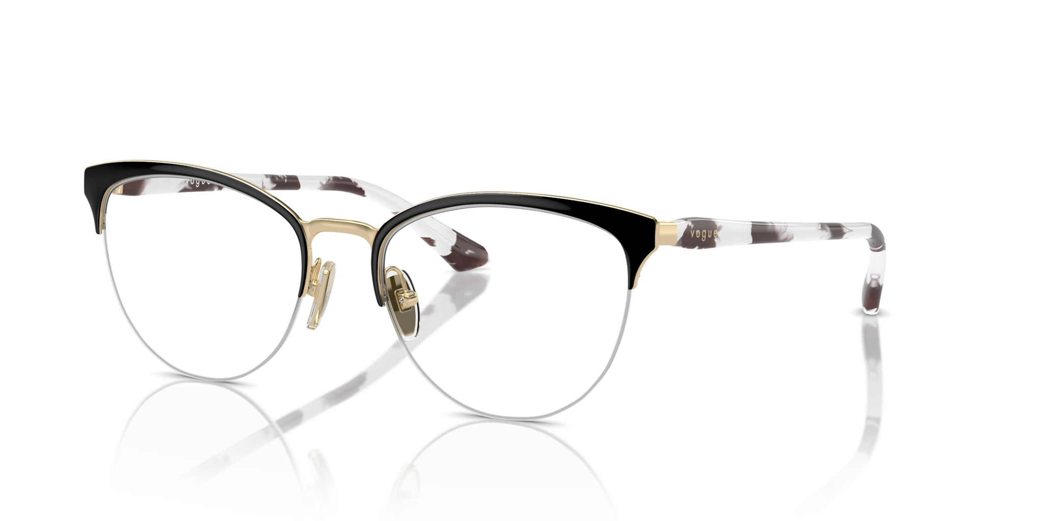 Vogue Eyewear 0VO4304 Occhiali da Vista Donna - Top Black/Pale Gold