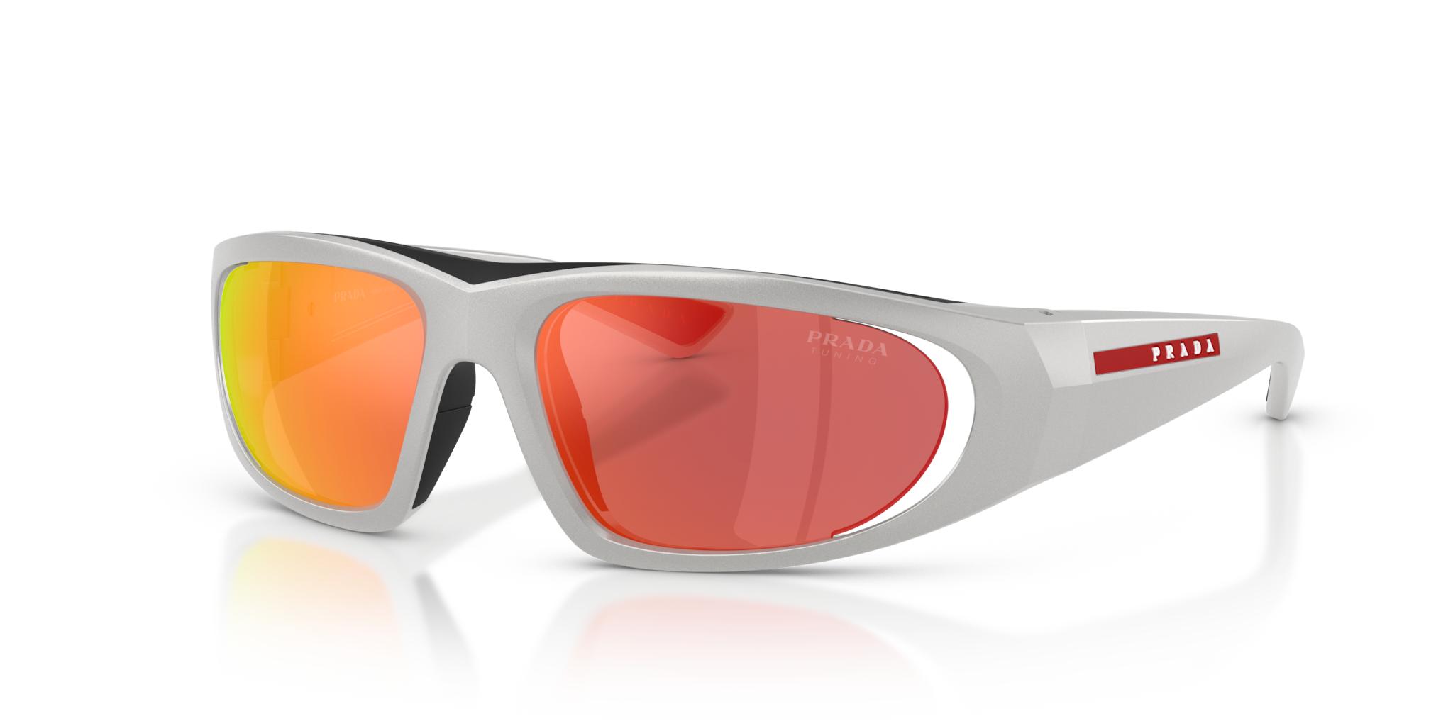 Occhiali da Sole Prada Linea Rossa 0PS B03S Uomo - Metal Grey